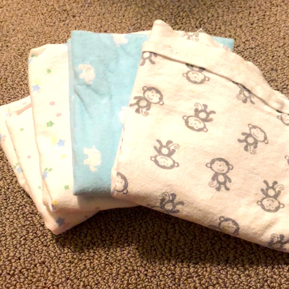 Receiving flannel blankets